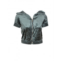 Hanorac albastru cu maneci scurte