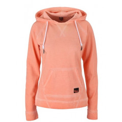 Hanorac portocaliu deschis cu gluga