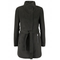 Palton kaki cu cordon n talie Vero Moda
