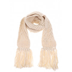 Fular din lana cu franjuri