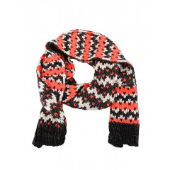 Fular negru cu model