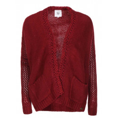 Cardigan visiniu tricotat Bellfield Bury