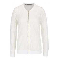 Jacheta bomber crem Dorothy Perkins din dantela