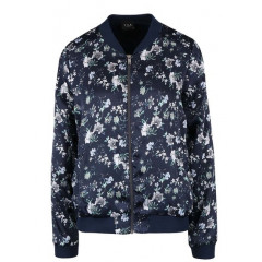 Jacheta bomber cu imprimeu VILA Plinny bleumarin