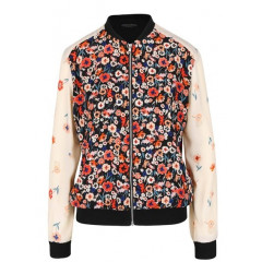 Jacheta bomber crem Dorothy Perkins cu imprimeu