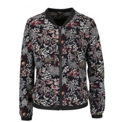 Jacheta bomber neagra ONLY Nova cu model inflorat