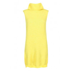 Pulover cu guler rulat si fara maneci Noisy May Milo - galben