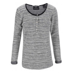 Bluza de dama cu maneci lungi si model Maison Scotch - gri