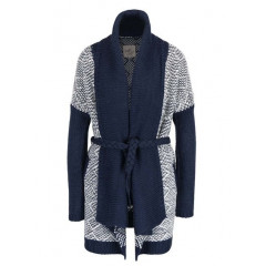 Cardigan lung albastru & crem Rip Curl Axo pentru femei