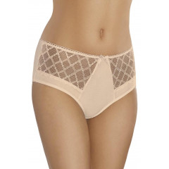 Chiloti moderni, de culoare bej, cu insertii din dantela