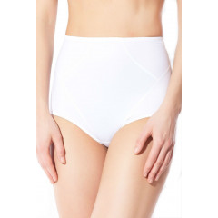 Chiloti albi modelatori cu talie inalta