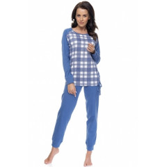 Pijamale lungi, albastre