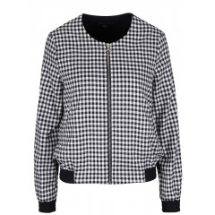 Jacheta bomber Dorothy Perkins alb cu negru