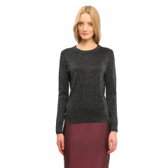 Pulover negru cu particule sclipitoare