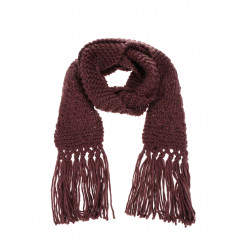 Fular de lana cu ciucuri Pieces Radica