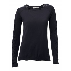 Pulover cu decolteu rotund