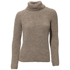 Pulover gros cu guler rol