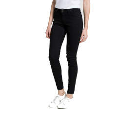 Blugi skinny cu talia regulara din denim ceruit