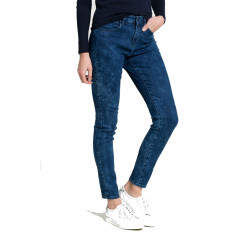 Blugi skinny cu talia inalta