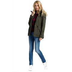 Blugi drepti din denim spalacit