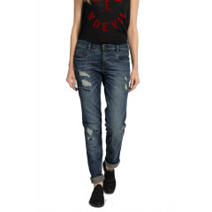 Blugi drepti cu talie joasa