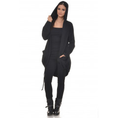 Cardigan cu gluga din bumbac