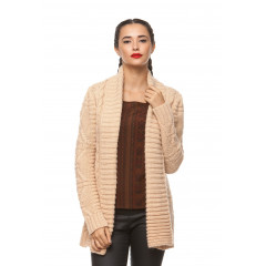 Cardigan lung din lana