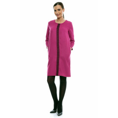 Rochie cu insertie de dantela brodata