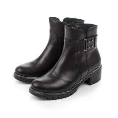 Ghete dama din piele, negre