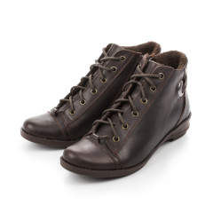 Ghete scurte din piele, imblanite