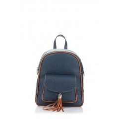 Rucscac cu ciucure din piele naturala