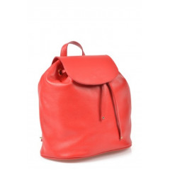 Rucsac rosu din piele naturala
