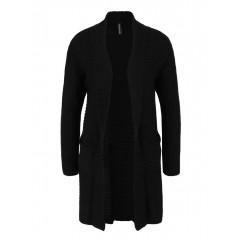 Cardigan negru cu buzunare