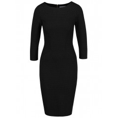 Rochie neagra cu model buline