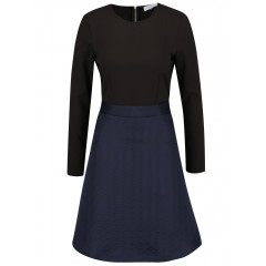 Rochie albastru & negru