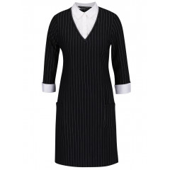 Rochie cu aspect 2 in 1 si maneci trei sferturi