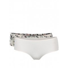 Set de chiloti ICONE Eva, albi si cu imprimeu floral