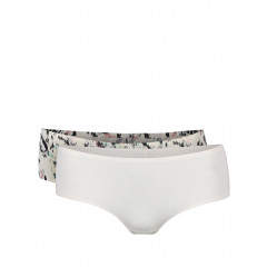 Set de chiloti ICONE Eva, albi si cu imprimeu floral