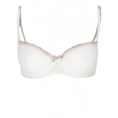 Sutien crem si bej cu dantela