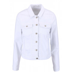 Jacheta alba de blugi