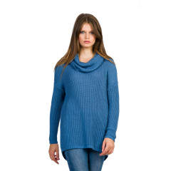 Pulover oversized cu guler supradimensionat