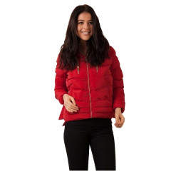 Geaca scurta cu gluga imblanita