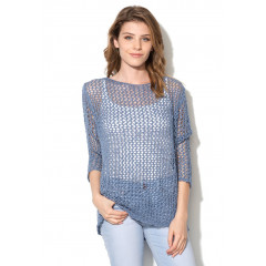 Pulover tricotat cu perforatii - United Colors Of Benetton