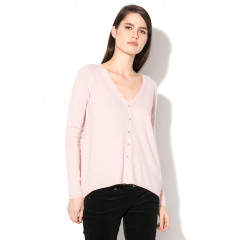 Cardigan asimetric cu nasturi
