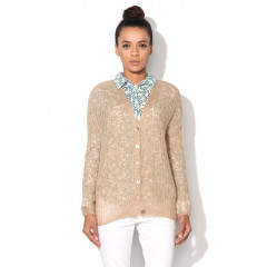 Cardigan tricotat nude - United Colors of Benetton