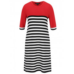 Rochie scurta cu imprimeu in dungi