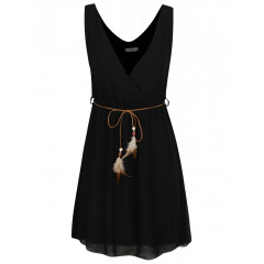 Rochie de vara vaporoasa cu cordon in talie