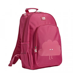 Ghiozdan roz cu norisor imprimat