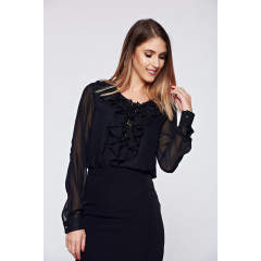 Bluza eleganta cu volanase