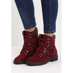 Ghete din piele ecologica cu catarame si aplicatii